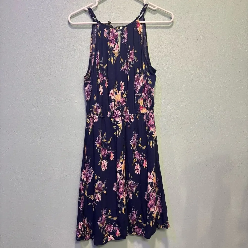 Staccato Women’s Pink and Blue Floral Patterned Halter Sundress Size S - Picture 5 of 7